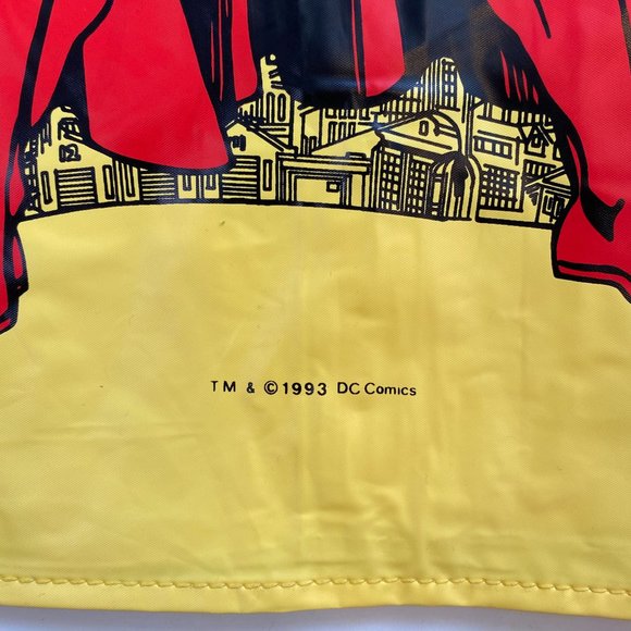 1993 Deadstock Vintage Superman The Man of Steel Kids Hooded Raincoat Jacket - Picture 5 of 10